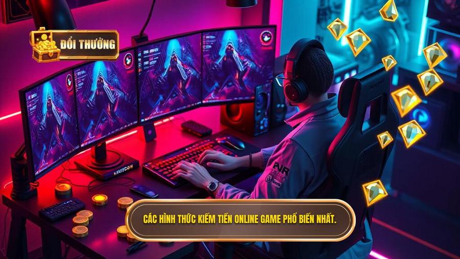 Các hình thức kiếm tiền online game phổ biến nhất hiện nay