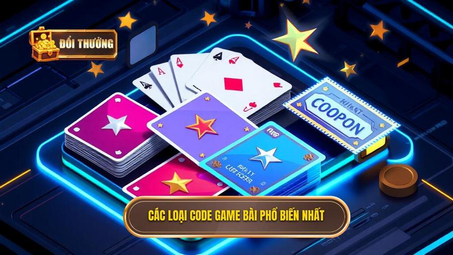 Bảng tổng hợp các loại code game bài thường gặp