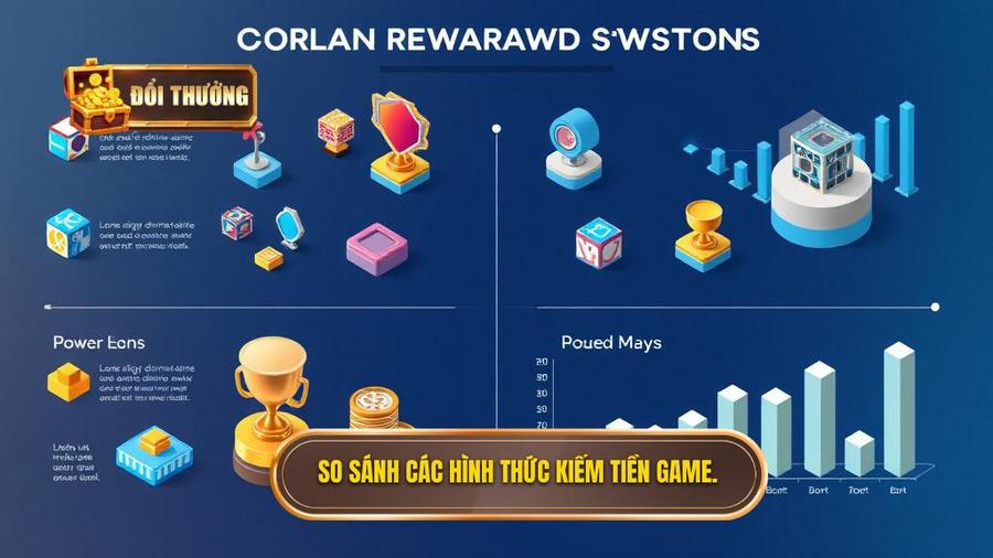 Bảng so sánh các hình thức kiếm tiền online game